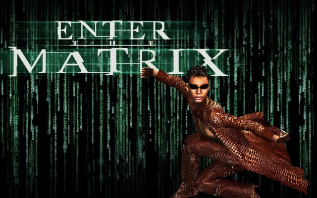 Enter the Matrix. Desktop wallpaper