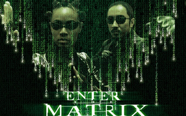 Enter the Matrix. Desktop wallpaper