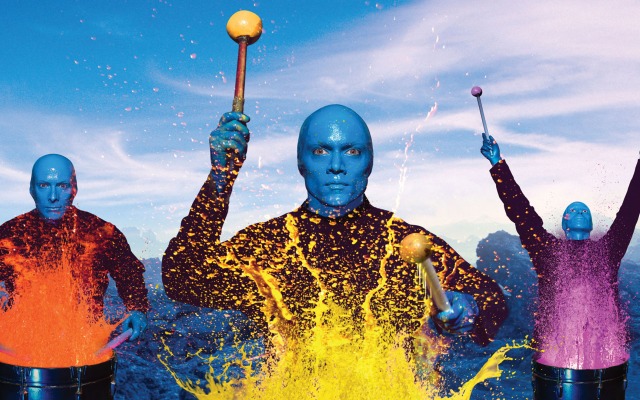 Blue Man Group. Desktop wallpaper