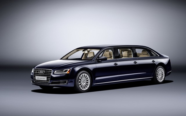 Audi A8 L Extended 2016. Desktop wallpaper