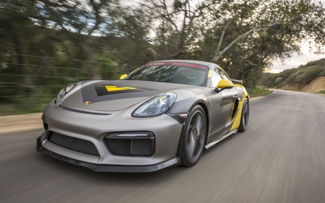 Porsche Cayman GT4 Vorsteiner 2016. Desktop wallpaper