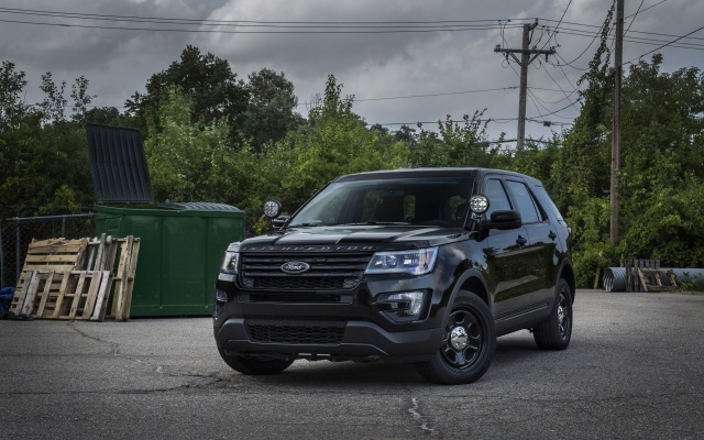 Ford Police Interceptor Utility Vehicle 2016. Desktop wallpaper