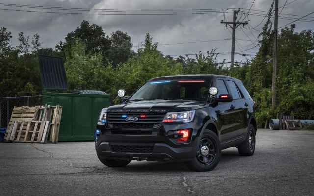 Ford Police Interceptor Utility Vehicle 2016. Desktop wallpaper