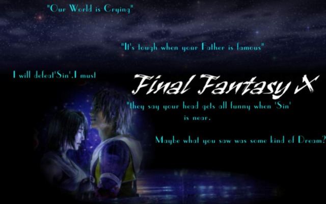 Final Fantasy 10. Desktop wallpaper