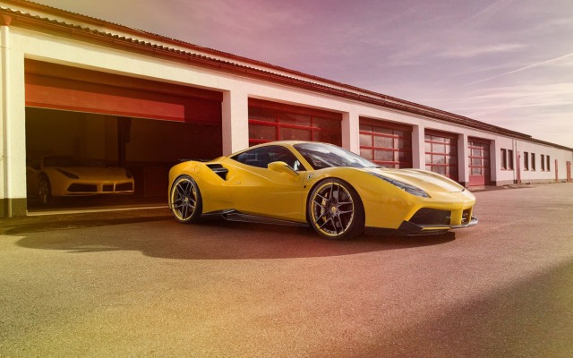 Ferrari 488 GTB Novitec Rosso 2016. Desktop wallpaper