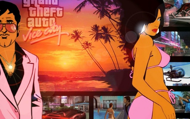 Grand Theft Auto: Vice City. Desktop wallpaper