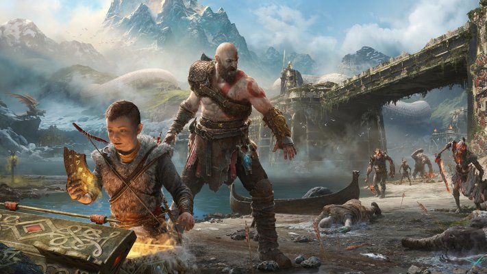 God of War (2018). Desktop wallpaper