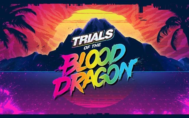 Trials of the Blood Dragon. Desktop wallpaper