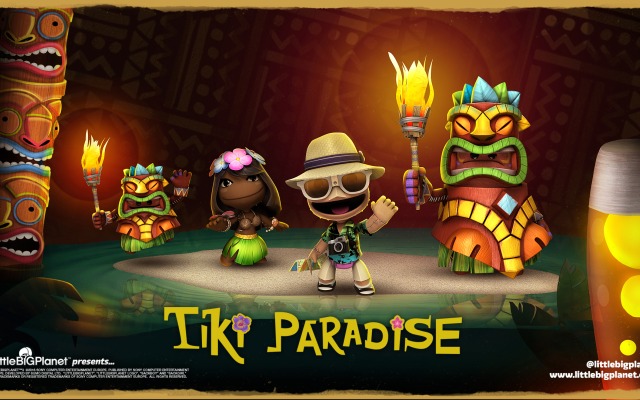 Tiki Paradise. Desktop wallpaper