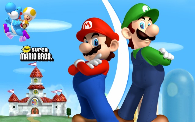 New Super Mario Bros. Wii. Desktop wallpaper