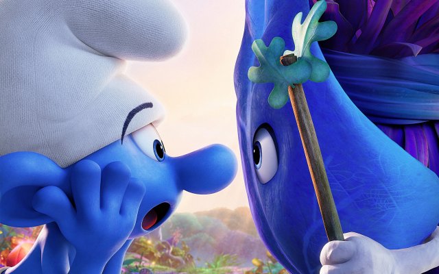 Smurfs: The Lost Village. Desktop wallpaper