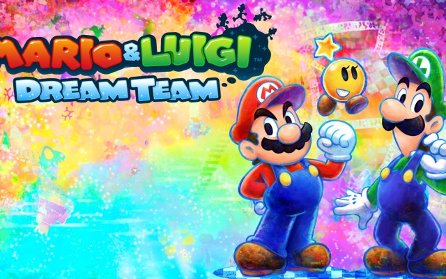 Mario & Luigi: Dream Team. Desktop wallpaper