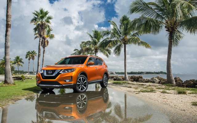 Nissan Rogue 2017. Desktop wallpaper