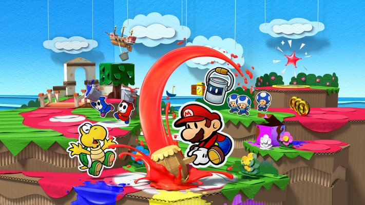 Paper Mario: Color Splash. Desktop wallpaper