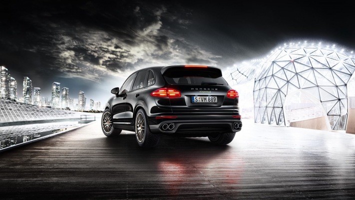 Porsche Cayenne S E-Hybrid 2017. Desktop wallpaper