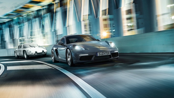 Porsche 718 Cayman 2017. Desktop wallpaper