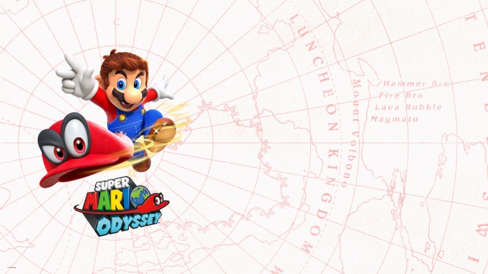 Super Mario Odyssey. Desktop wallpaper