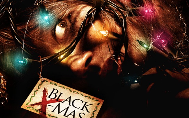 Black Christmas. Desktop wallpaper