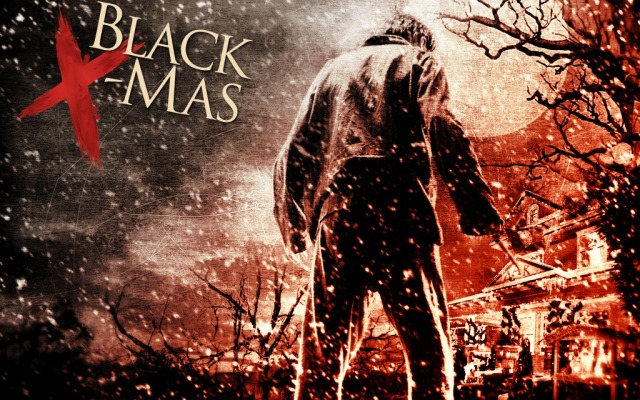 Black Christmas. Desktop wallpaper