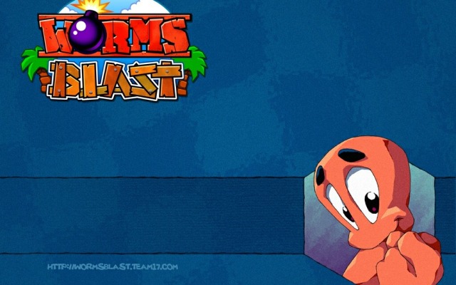 Worms Blast. Desktop wallpaper