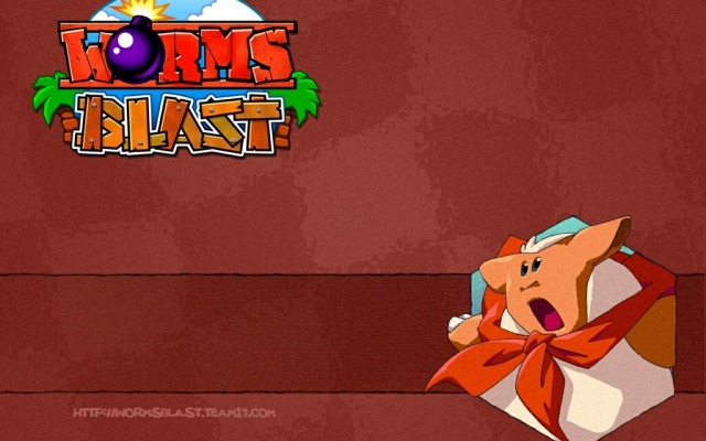 Worms Blast. Desktop wallpaper