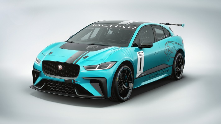 Jaguar I-PACE eTrophy 2018. Desktop wallpaper