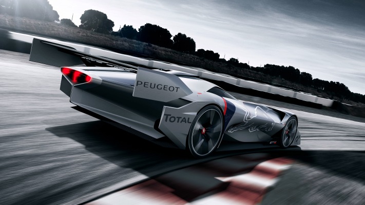 Peugeot L750 R Hybrid Concept 2017. Desktop wallpaper