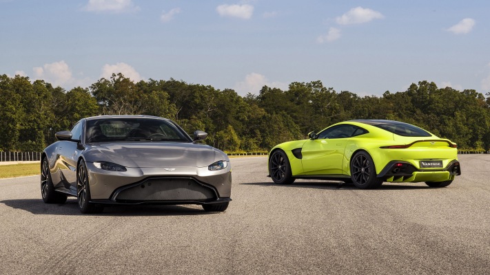 Aston Martin V8 Vantage 2019. Desktop wallpaper