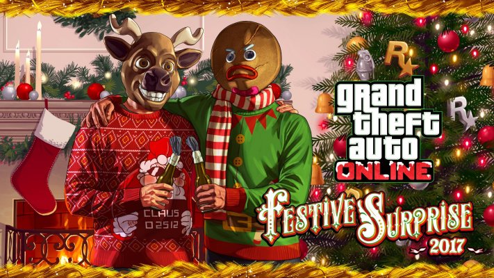 Grand Theft Auto Online: Festive Surprise 2017. Desktop wallpaper