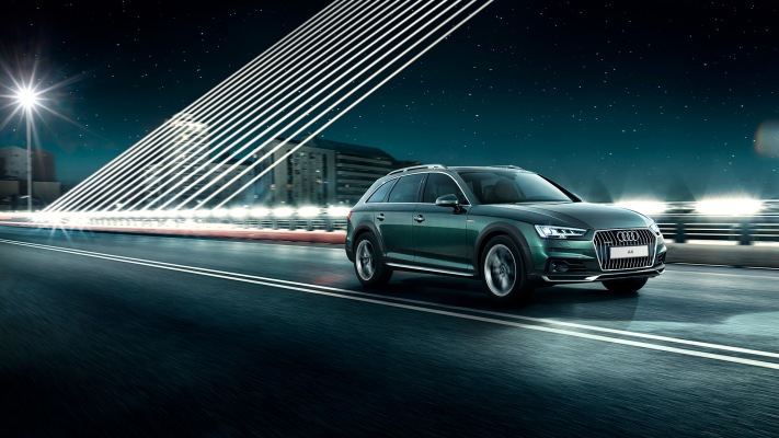 Audi A4 allroad quattro 2018. Desktop wallpaper