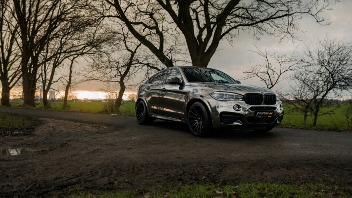 BMW X6 Fostla.de M50d 2018. Desktop wallpaper