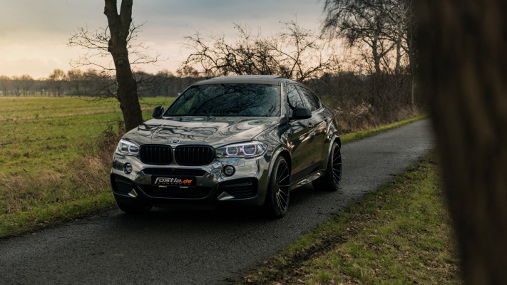 BMW X6 Fostla.de M50d 2018. Desktop wallpaper