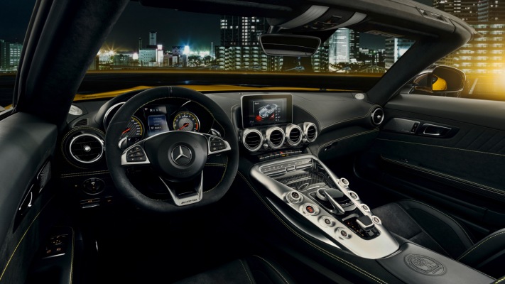 Mercedes-AMG GT S Roadster 2018. Desktop wallpaper