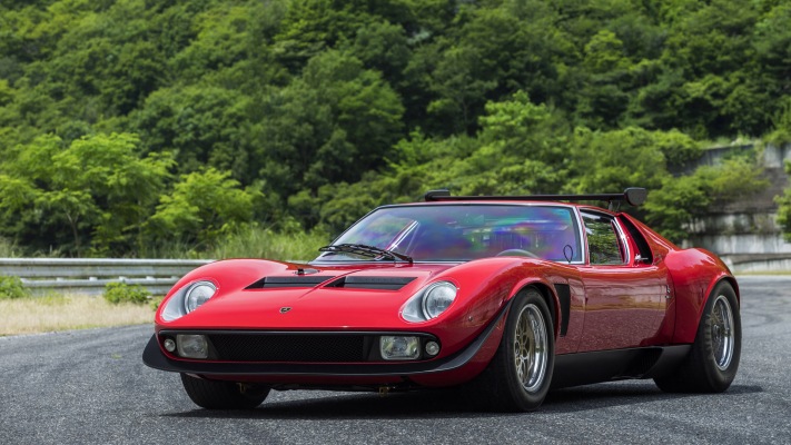 Lamborghini Miura Jota SVR 1968. Desktop wallpaper