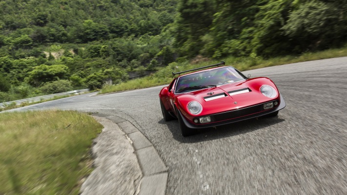 Lamborghini Miura Jota SVR 1968. Desktop wallpaper