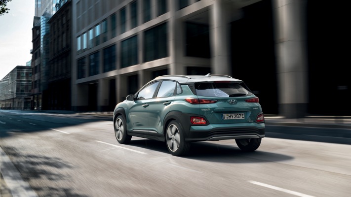 Hyundai Kona EV 2018. Desktop wallpaper