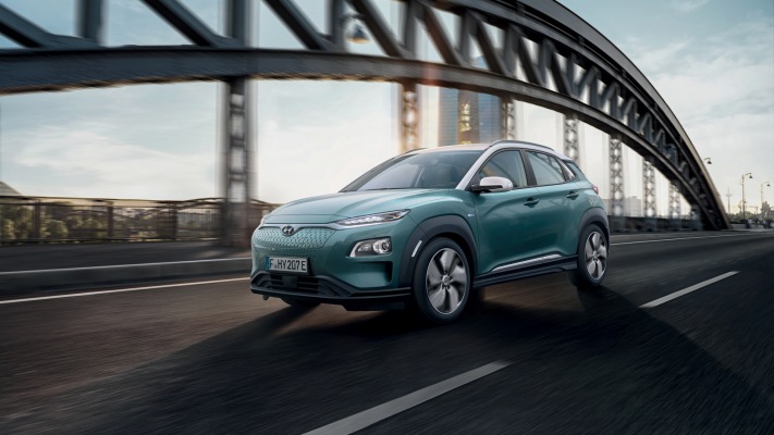 Hyundai Kona EV 2018. Desktop wallpaper