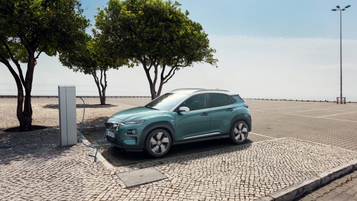 Hyundai Kona EV 2018. Desktop wallpaper