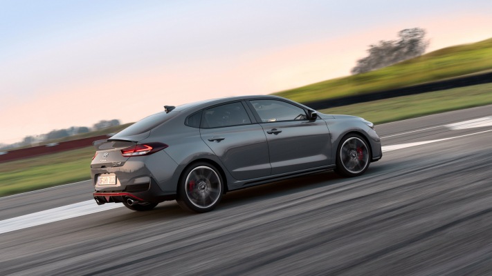 Hyundai i30 N Fastback 2019. Desktop wallpaper