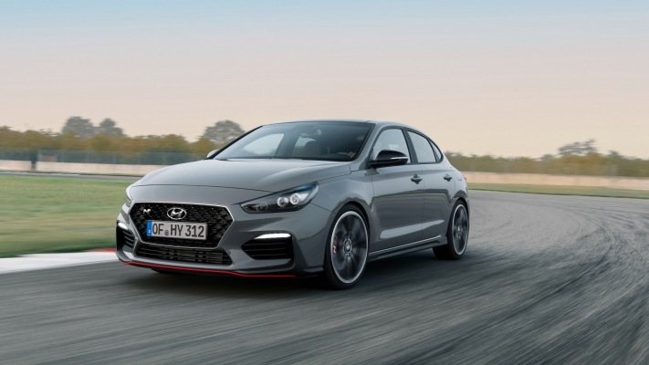 Hyundai i30 N Fastback 2019. Desktop wallpaper