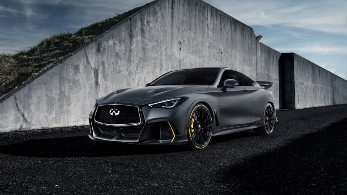 Infiniti Q60 Project Black S Prototype 2018. Desktop wallpaper