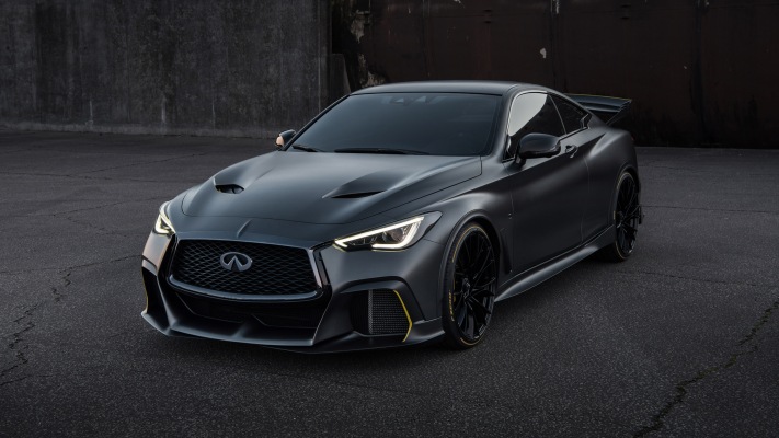 Infiniti Q60 Project Black S Prototype 2018. Desktop wallpaper