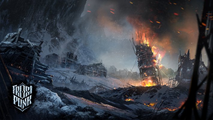 Frostpunk: The Fall of Winterhome. Desktop wallpaper