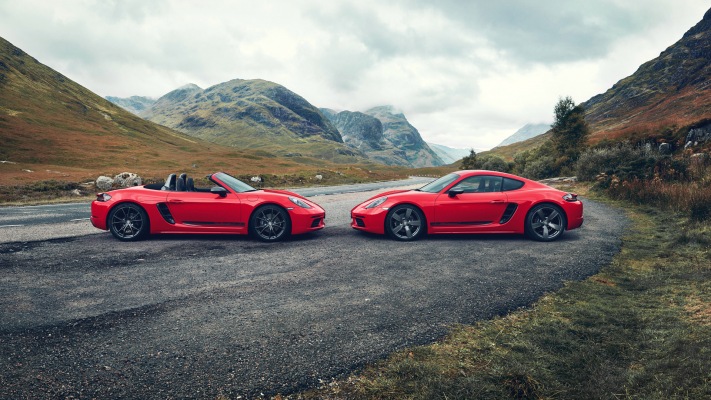 Porsche 718 Cayman T 2019. Desktop wallpaper