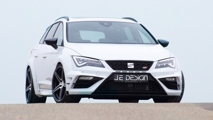 SEAT Leon Cupra 300 ST Widebody JE Design 2018. Desktop wallpaper