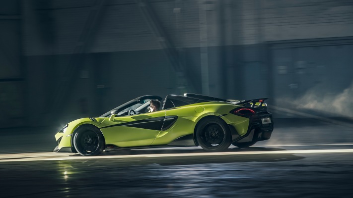 McLaren 600LT Spider 2019. Desktop wallpaper