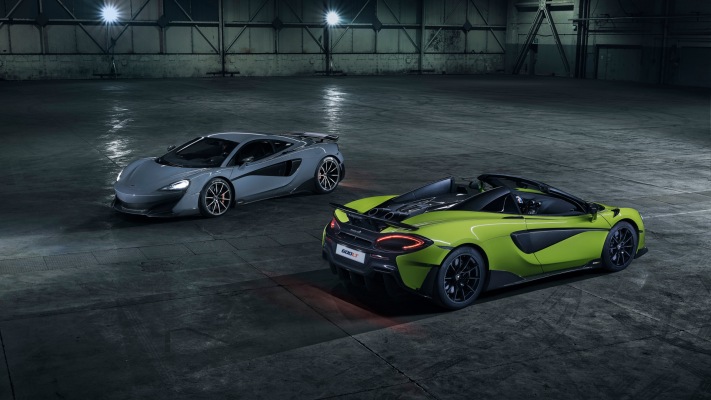 McLaren 600LT Spider 2019. Desktop wallpaper