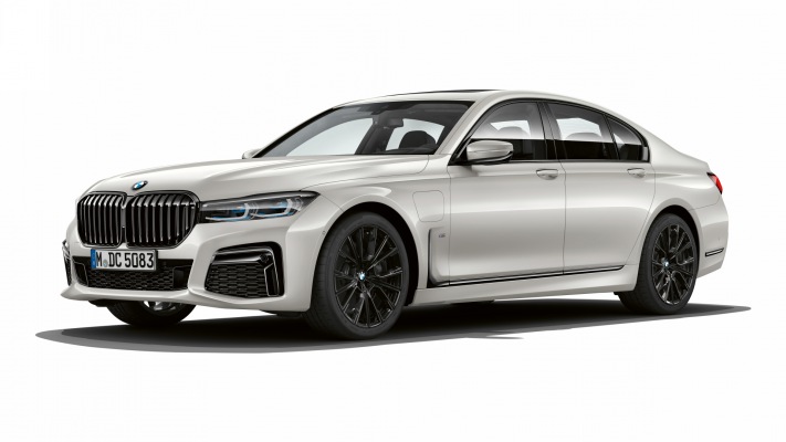 BMW 745e 2019. Desktop wallpaper