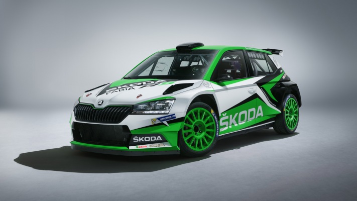 Skoda Fabia R5 2019. Desktop wallpaper