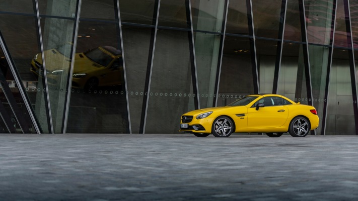 Mercedes-Benz SLC 43 AMG 2019. Desktop wallpaper